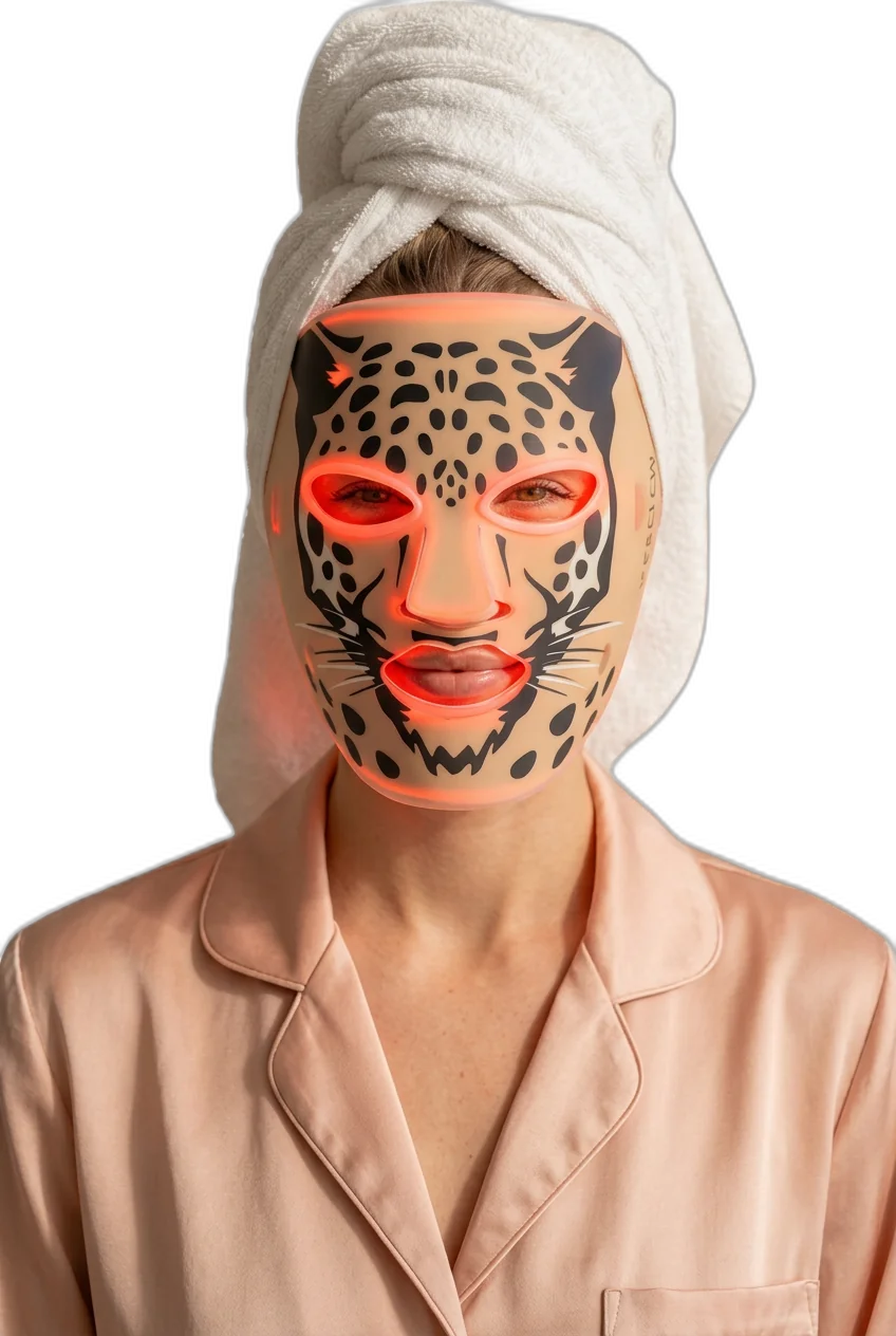 Aura Glow Leopard Luxe LED mask