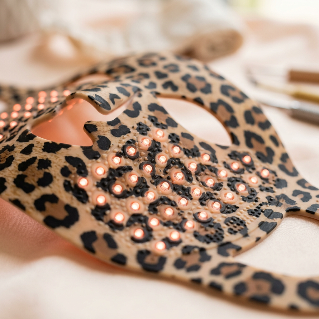 Leopard mask detail